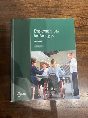 Paralegal Studies Textbook Employment Law 3rd edition